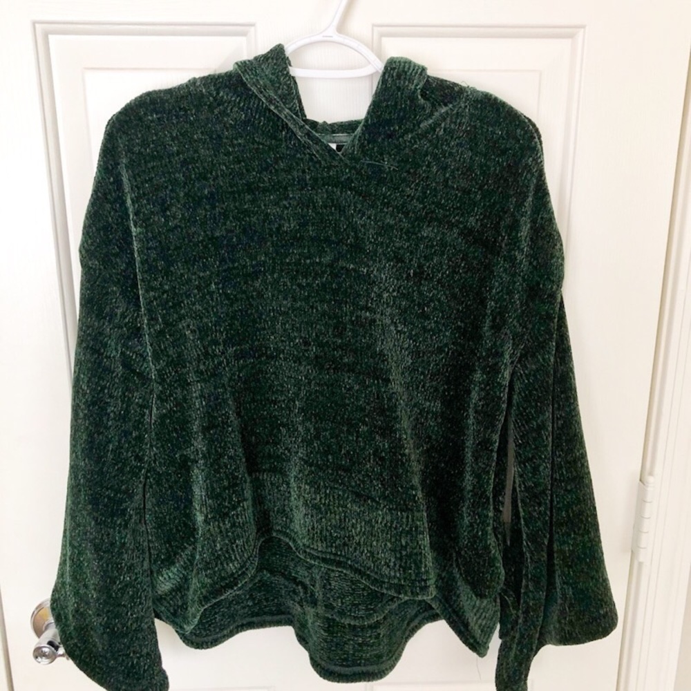 Hooded Bell Sleeve Sweater